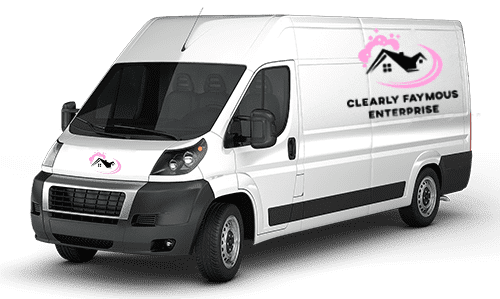 Clearly Faymous window washing van